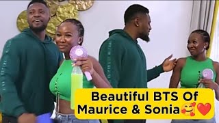 Sonia Uche amp Maurice Sam Exposed By Crew Members In A Romantic BTS Moment 🥰 [upl. by Pancho]