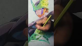 Desenhando o Cell 🧬 Dragon Ball Z ESPECIAL HALLOWEEN 🎃 desenho desenhandoanimes animedesenho [upl. by Nissie]