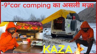 9°night car camping spiti expedition 2024 adventure night in kaza overlanding viral tranding [upl. by Columbyne]