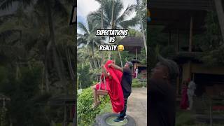 BALI Swing 😭😂 EXPECTATIONS vs REALITY 😂😭 bali expectationvsreality shortsviral [upl. by Fenwick]