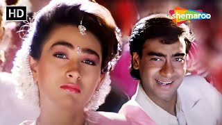 Aaye Hum Barati Baraat Leke HD  Ajay Devgn  Karisma Kapoor  Jigar1992  Kumar Sanu Kavita K [upl. by Marj]