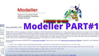 Homology modeling using Modeller  Complete Tutorial for beginners Part 1 [upl. by Elfrida]