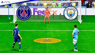 PSG VS MAN CITY l RONALDO MESSI HAALAND NEYMAR  MBAPPE  VINI JR l FC 25 PENALTY SHOOTOUT [upl. by Piane]