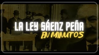 LA LEY SÁENZ PEÑA en minutos [upl. by Werdnael586]