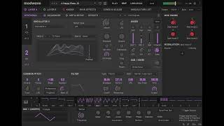 Playing around with Korg Modwave [upl. by Jenilee]
