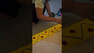 Quick Rangoli❤️😍for home rangoli rangolidesigns rangoliart viralshorts youtubeshorts [upl. by Nevaj]