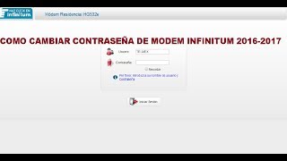 ¡¡COMO CAMBIAR CONTRASEÑA DE MÓDEM INFINITUM [upl. by Asaret]