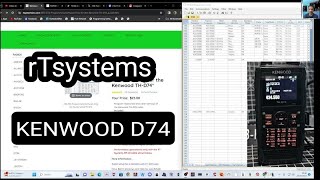 KENWOOD THD74  RT SYSTEMS amp KENWOOD MCP CPS SOFTWARE [upl. by Idurt97]