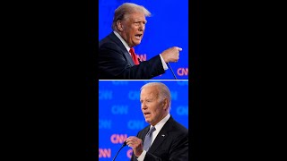 The CNN Presidential debate in 60 seconds [upl. by Lussi]