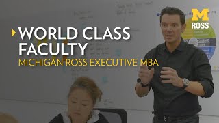 Executive MBA Faculty at Michigan Ross [upl. by Lamarre]