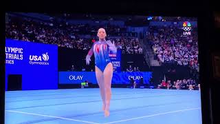 Suni Lee floor routine ￼￼ 2024 [upl. by Ettenauq]