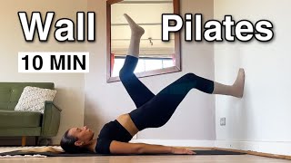 WALL PILATES WORKOUT FOR BEGINNERS  28 Day Wall Pilates Challenge  Day 9 [upl. by Kapor]