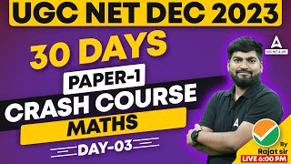 UGC NET Mathematics Preparation  UGC NET Maths Crash Course Day 3 By Rajat Sir [upl. by Wilscam400]