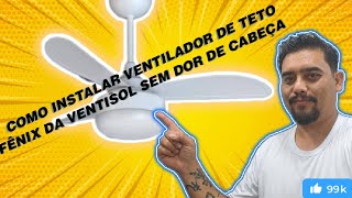 Como instalar ventilador de teto EnergiaConectada [upl. by Bakemeier]