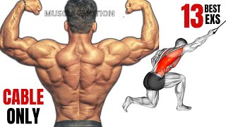 13 BEST BACK EXERCISES WITH CABLE ONLY AT GYM [upl. by Annaegroeg448]