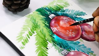 Get Ready for a MERRY Christmas with this Easy Bauble Painting Tutorial [upl. by Ivel867]