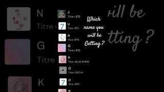 Waiting Which name you will be getting comment plz kpop bts btsshorts fypシ゚ fypviralシ [upl. by Frederick]