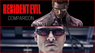 Resident Evil moviegame comparison  Wesker fight scene [upl. by Retsam848]