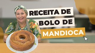 BOLO DE MANDIOCA COM COCO RECEITA IRRESISTÍVEL [upl. by Anitsahs]