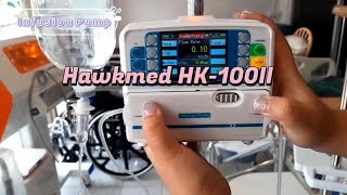 สาธิตการใช้งาน Infusion Pump Hawkmed HK100II กับ IV Set [upl. by Bazil]