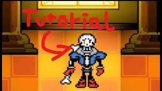 How to Play as DISBELIEF PAPYRUS in BONETALE V1608 Tutorial [upl. by Geordie]