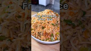 How to make schezwan fried rice  veg schezwan fried rice  ASMR food shorts asmrfood [upl. by Ilam682]