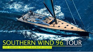 The carbon bluewater cruiser with hybrid propulsion  Southern Wind 96 tour  Yachting World [upl. by Fisher]