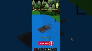 rate the tank i made in babft roblox shorts babftroblox [upl. by Bruning]