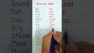 Rhyming Words shorts [upl. by Greenburg]