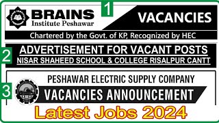 Brains Instutute Peshawar Vacancies  Nisar Shaheed School amp College Posts  Pesco jobs l [upl. by Nehtanoj622]