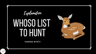 Whoso List To Hunt by Thomas Wyatt  Summary  DU  SOL  2nd semester  NOTES IN DESCRIPTION [upl. by Mandal]