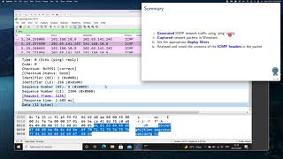 Wireshark  03  Simulate and analyse ICMP packets [upl. by Niemad]