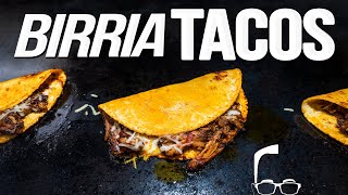 CHEESY JUICY BEEFY BIRRIA TACOS WOW  SAM THE COOKING GUY 4K [upl. by Gathard]