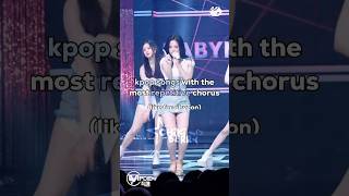 Kpop songs with the most repetitive chorus kpop shorts viral trending fypシ゚ [upl. by Ahsyekat]