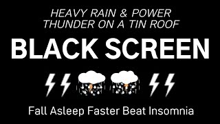 Relieve stress and sleep better  THUNDERSTORM amp HEAVY RAIN ON A FACTORY TIN ROOF [upl. by Ursola781]