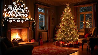 Beautiful Christmas Ambience 🎅🎄 Relaxing Christmas Music Fireplace 🔥 Christmas Fireplace Background [upl. by Gleeson739]