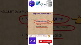 What is SystemDataSQLite and How to use it for Database Programming sqlite sqlite3 tutorial [upl. by Wyndham771]