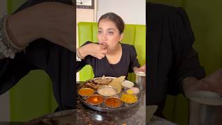 Only ₹250 mai khaya itna bada Rajasthani Thali Rajasthan mai😋 shorts minivlog dailyvlog thali [upl. by Ahsienak]