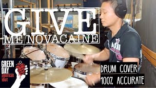 Give Me Novacaine Drum Cover EXACTLY how Tre plays itGreen DayTre Cool [upl. by Annalise]