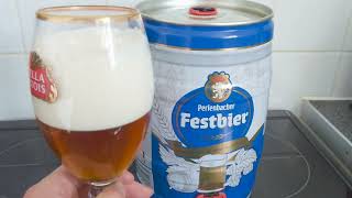 perlenbacher festbier from lidl lidl lidlkeg keg supermarket beer review rukusbeer [upl. by Gorski]