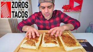 اكل تاكو فرنسي بثلاثة انواع لحم دجاج روبيان من زوروس ملك التاكو الفرنسي French Tacos From Zoros Tcos [upl. by Bradlee]