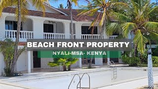 Touring beachfront property nestled in Mombasa Nyali Area Built on 06 acre lot  254 7521 08297 [upl. by Lili]