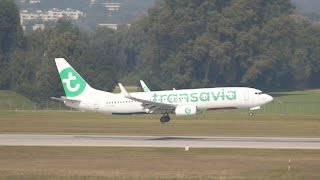 Transavia Airlines Boeing 7378K2 PHHXE arrival at Munich Airport Landung Flughafen München [upl. by Barger]