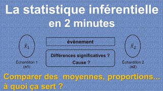 La Statistique Inférentielle en 2 minutes [upl. by Ellirehs277]