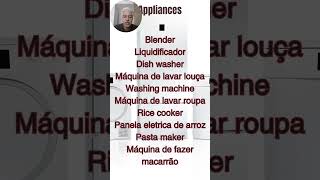 Dicas Inglês para iniciante appliances [upl. by Oringa]