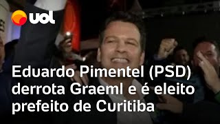 Eleição em Curitiba Eduardo Pimentel derrota Graeml e é eleito prefeito da capital do PR resultado [upl. by Anifesoj]