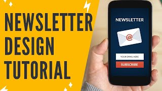 CANVA NEWSLETTER Newsletter Design Tutorial On How To Create A Newsletter In Canva [upl. by Llecrad]