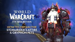 How to EASILY Obtain the Extra Stormriders Attire Transmog Sets amp Gryphon Battle Pets [upl. by Saum]