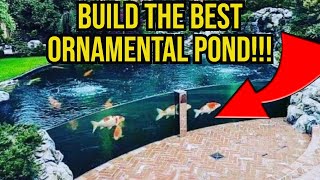 HOW to BUILD an ORNAMENTAL pond with a VIEWING WINDOW AQUARIUM BOMB SHELTER [upl. by Dedie]