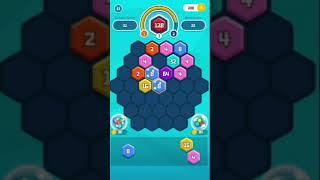 Block hexa puzzle gameplayshors shorswaitforend video gaminggameplay videopuzzle gameplay [upl. by Ettezus]